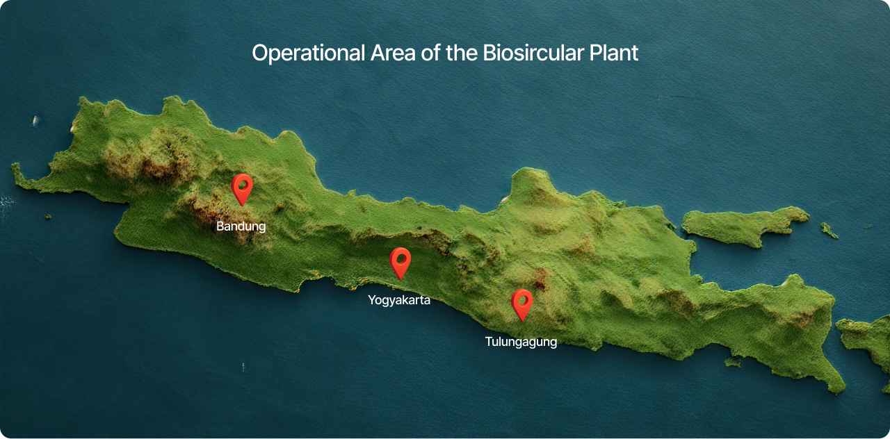 Biosirkular operation coverage map